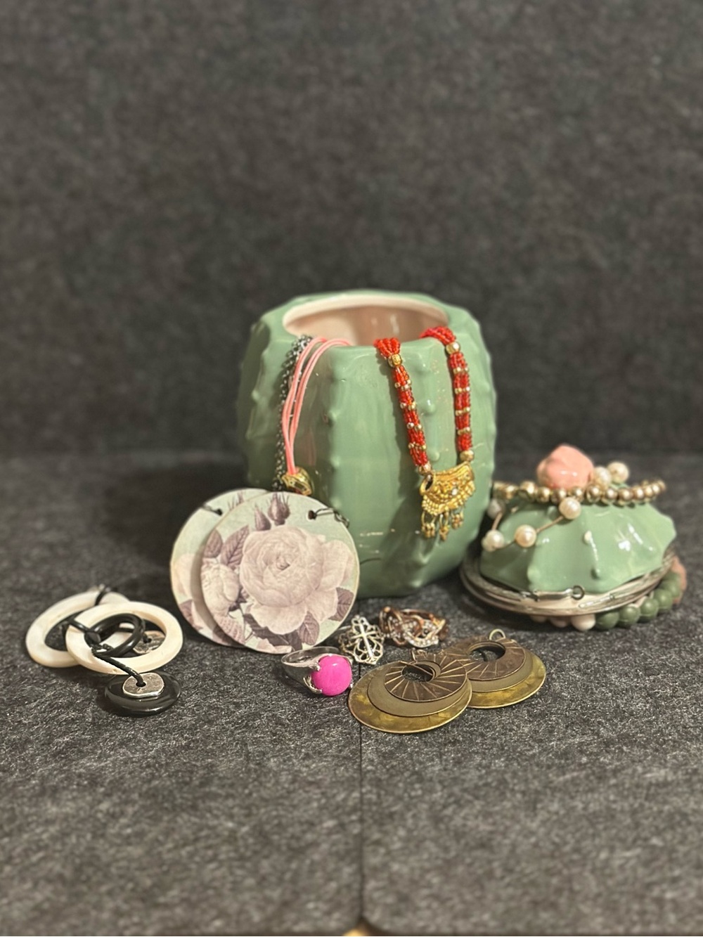 Mystery Jewelry Jar (Cactus)